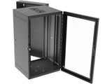 Vertiv GL36WMM-B-AF WM Essential 19Ux21x24 Gray - Reversible mounting for left-hand or right-hand opening - Provisions on top and bottom for fan assembly