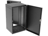 Vertiv GL36WMS-B-00 WM Essential 19Ux21x24 Gray - Reversible mounting for left-hand or right-hand opening - Provisions on top and bottom for fan assembly