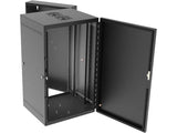 Vertiv GL36WMS-B-AF WM Essential 19Ux21x24 Gray - Reversible mounting for left-hand or right-hand opening - Provisions on top and bottom for fan assembly