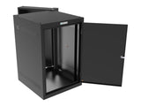 Vertiv GL36WDS-B-00 WD WM 18UX24X32 Solid Black - Reversible mounting for left-hand or right-hand opening - Provisions on top and bottom for fan assembly