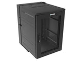 Vertiv GL36WDXM-B-SC-00 WDX WM 18Ux24x32 Black - Removable rectangular gland plate on top of the rear section features nominal concentric conduit knockouts