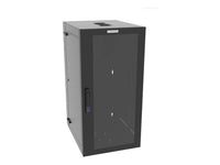 Vertiv GL48WMCMP-B-SE-AF-CM WM Premium 25Ux24x32 Fan Gray - Offset mounting rails create nearly 3.5 in of dedicated cable management space between the rail and side