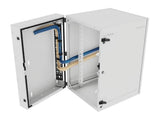 Vertiv GL36WMCMP-W-SH-00-CM WM Premium 19Ux24x32 Gray - Offset mounting rails create nearly 3.5 in of dedicated cable management space between the rail and side