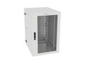 Vertiv GL36WMCMP-W-SH-00-CM WM Premium 19Ux24x32 Gray - Offset mounting rails create nearly 3.5 in of dedicated cable management space between the rail and side
