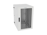 Vertiv GL36WMCMP-W-SH-00-CM WM Premium 19Ux24x32 Gray - Offset mounting rails create nearly 3.5 in of dedicated cable management space between the rail and side