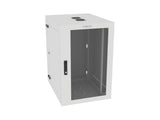 Vertiv GL36WMCMP-W-SH-AF-00 WM Premium 19Ux24x32 Gray - Offset mounting rails create nearly 3.5 in of dedicated cable management space between the rail and side