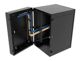 Vertiv GL36WMCMS-B-SE-00-00 WM Premium 19Ux24x32 Fan Gray - Offset mounting rails create nearly 3.5 in of dedicated cable management space between the rail and side