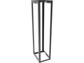 Vertiv VRX-45U2436-B-1224 VRX Rack 45U 24in 24-36in Black - Square hole and FMP pattern along the front face of all rails accept D rings and fingers for horizontal