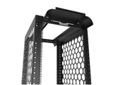 Vertiv CMRX-45U30-B-SQM6 CMRX 45U 24 in 30 in Black, Cable runway or basket tray can rest directly on top of the rack or can be supported by optional ladder rack