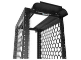 Vertiv CMRX-45U36-B-SQM6 CMRX 45U 24 in 36 in Black, Cable runway or basket tray can rest directly on top of the rack or can be supported by optional ladder rack