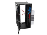 Vertiv GL840N12-2442-SB-1200-SQM6 NEMA Data Cabinet 45U 24in 42in Black