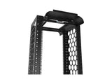 Vertiv CMRX-52U16-B-SQM6 CMRX 52U 24 in 16.25 in Black, Cable runway or basket tray can rest directly on top of the rack or can be supported by optional ladder rack