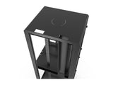 Vertiv GL840CL-3036-2MM Colo Cabinet 2x21U 30in 36in Black, Dedicated vertical cable management raceways to each bay cannot be accessed from other compartments