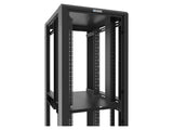 Vertiv GL840CL-3042-2MM Colo Cabinet 2x21U 30in 42in Black, Dedicated vertical cable management raceways to each bay cannot be accessed from other compartments