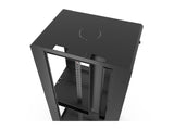 Vertiv GL840CL-3042-2MM Colo Cabinet 2x21U 30in 42in Black, Dedicated vertical cable management raceways to each bay cannot be accessed from other compartments