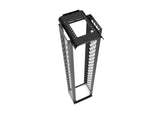 Vertiv CMRX-59U16-B-1224 CMRX 59U 24 in 16.25 in Black - Square hole pattern and FMP pattern along the front and rear face of channels accept D rings and fingers