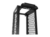 Vertiv CMRX-59U24-B-SQM6 CMRX 59U 24 in 24 in Black- Square hole pattern and FMP pattern along the front and rear face of channels accept D rings and fingers for