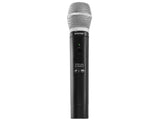 Shure MXW2XTA/SM86=-Z10 Handheld Transmitter, SM86, TAA, Information screen displays battery time remaining, room assignment, and more