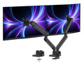 SIIG CE-MT2U12-S2 Dual 38IN Mechanical Spring Monitor Arm Top Mount-Black