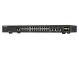 QNAP QSW-M2130P-2C2S26T-US Rackmount L2 Managed Switch, 24x 2.5GbE RJ45 PoE + 2x 10GbE RJ45 + 2x 10GbE Combo