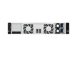 QNAP TS-H1465U-RP-8G-US 2U 12-bay rackmount NAS, 12 x 3.5 SATA + 2 x E1.S drive bays, Intel 4-core CPU, 8GB DDR5 SODIMM RAM, 2 x 2.5GbE LAN, PCIe Gen3 x2 slot