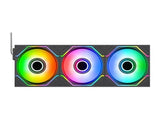 Thermaltake CL-F245-PL12SW-A Swafan Infinity EX12 ARGB Cooling Fan, 3-Pack - Black