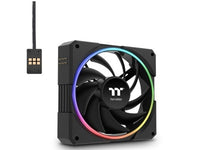 Thermaltake CL-F206-PL12SW-A TS120 EX RGB Cooling Fan, 3 Pack - Black