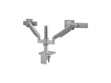 Humanscale X22SDSGC121NNNN MFlex M2 Arms - Dual Bracket for 2 Monitors - Silver - Dynamic Link - Slider - Standard 100mm