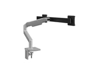 Humanscale M82SB2BC M8 Pro Dual Monitor Arm, Crossbar, Angled/Dynamic Links, Black 100x100mm VESA