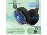 Yealink WH68 (1208655) First Teams-certified Dual-mode (Bluetooth&DECT) ANC Wireless Headset with 4 AI-powered Noise Canceling Mics; Direct Connect to Mobiles