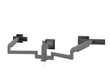 Humanscale X23HFSBN121NNNN M/Flex M2 Pro Triple Monitor Arm, 12IN/Dynamic Links with Slider, 12IN Post, 100x100mm VESA,