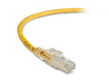 Black Box C6PC70S-YL-25 CAT6 Shielded Locking Snagless Patch Cable, RJ45 M/M, CM PVC, Yellow, 25 ft