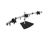 SIIG CE-MT2111-S1 Triple Monitor Aluminum Desk Stand Fits 1327IN, up to 17.6 lbs, Full Motion (CE-MT2111-S1)