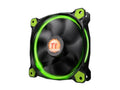 Thermaltake CL-F038-PL12GR-A Riing 12 Series High Static Pressure 120mm Circular Green LED Ring Case/Radiator Fan CL-F038-PL12GR-A - Hydraulic bearings for silent