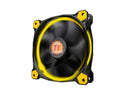 Thermaltake CL-F038-PL12YL-A Riing 12 120mm LED Case Radiator Cooling Fan (Yellow) - Hydraulic bearings for silent operation guarantee ultra-low noise - The patented