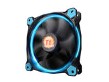 Thermaltake CL-F039-PL14BU-A Riing 14 Series High Static Pressure 140mm Circular Blue LED Ring Case/Radiator Fan CL-F039-PL14BU-A - Hydraulic bearings for silent