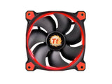 Thermaltake CL-F039-PL14RE-A Riing 14 Series High Static Pressure 140mm Circular Red LED Ring Case/Radiator Fan CL-F039-PL14RE-A - Hydraulic bearings for silent