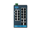 B+B SmartWorx EKI-5626CI-EI-AE 16FE+2G IND. Switch with Ethernet/ip, W