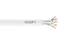 Black Box EYN874A-PB-1000 CAT6 550-MHz Solid Ethernet Bulk Cable - Unshielded (UTP), CMR PVC, White, 1000-ft. (304.8-m) Pull-Box