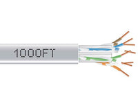 Black Box EYN877B-PB-1000 CAT6 550-MHz Solid Ethernet Bulk Cable - Unshielded (UTP), CMP Plenum, Gray, 1000-ft. (304.8-m) Pull-Box