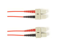 Black Box FOCMP62-015M-SCSC-RD OM1 62.5/125 Multimode Fiber Optic Patch Cable - OFNP Plenum, SC to SC, Red, 15-m (49.2-ft.), GSA, TAA/