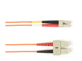 Black Box FOCMR62-005M-SCLC-OR 62.5 MM FO Patch Cable Duplx, PVC, OR, Sclc, 5M