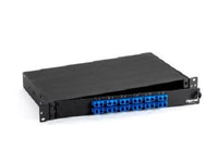 Black Box JPM375A-R2 Rackmount Preloaded Fiber Enclosure - 1U, (12) Duplex SC Pair