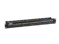 Black Box JPM804A-R2 CAT5e Feed-Through Patch Panel - 1U, Shielded, 24-Port