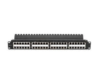 Black Box JPM816A-HD CAT6 Feed-Through High-Density Patch Panel - 1U, Shielded, 48-Port