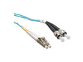 Axiom LCST10GA-15M-AX LC/ST OM3 Fiber Cable 15m, Aqua