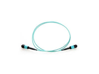 Axiom MPOFMOM43M-AX MPO-MPO OM4 F/M Fiber Cable 3m, Aqua