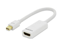 Axiom Q7X-00018-AX Mini DisplayPort to HDMI Adapter, White
