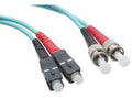 Axiom SCST10GA-1M-AX SC/ST OM3 Fiber Cable 1m, Aqua