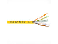 Weltron T2404L6P-YL 1000FT YELLOW PLENUM CAT6 SOLID 550MHZ